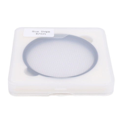 (Blue) 67mm Optical Glass Streak Filter Gold with Storage Box 1