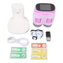 (Pink) Portable Handheld Microscope 2 Inch Screen 900mAh Battery