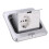 Bodendose wasserdicht 16A Silber 4
