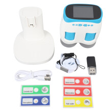 (Blue) Portable Handheld Microscope 2 Inch Screen 900mAh Battery