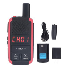 (US Plug) E8 3W Two Way Radio 400-470MHz 16 Channels High Power Walkie Talkie