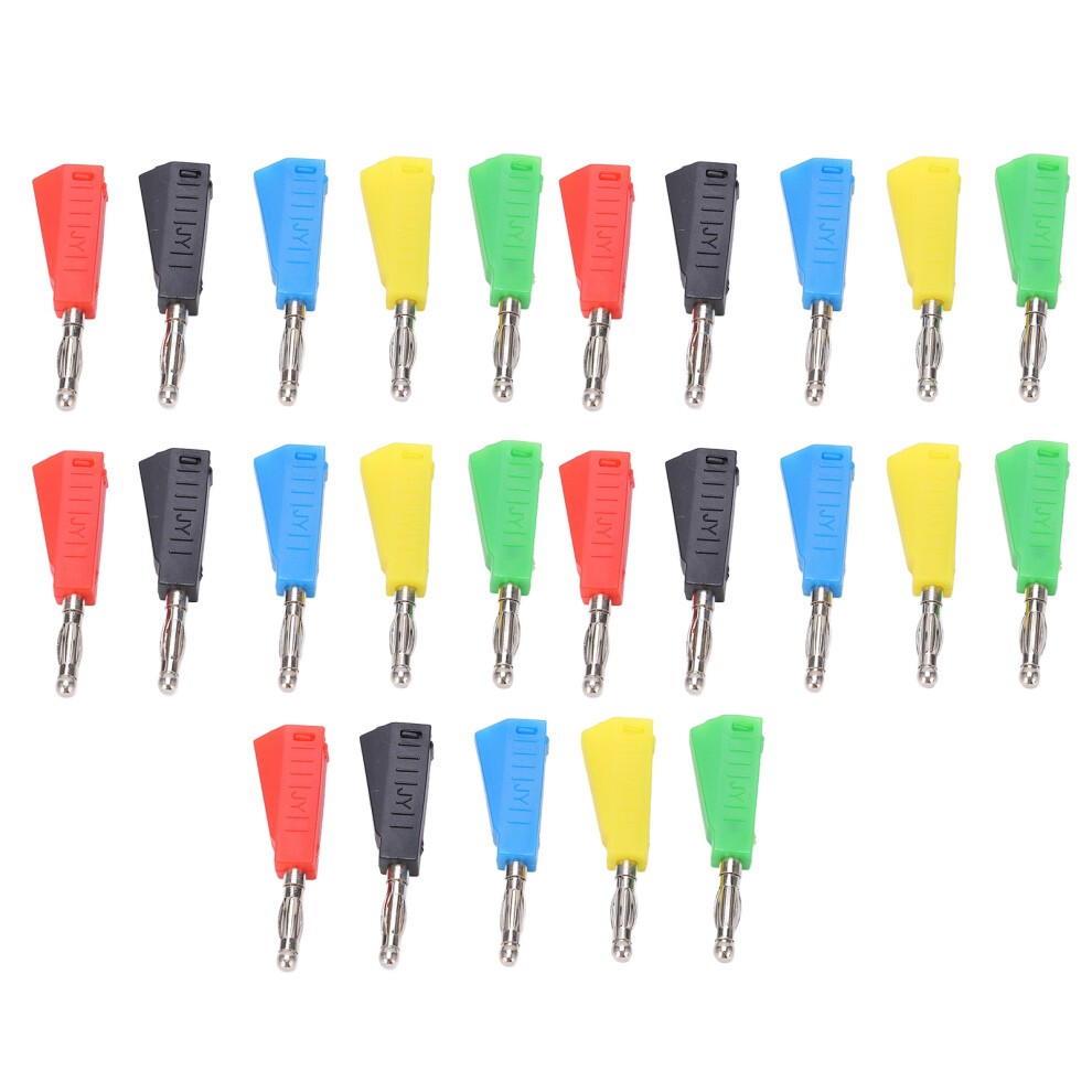 5Sets 4Mm Banana Plug High Purity Copper Stackable Connectors 604725097682