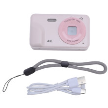 (Pink) Digital Camera 48MP 1080P Auto Focus 5x Zoom 2.0in IPS Screen Pink