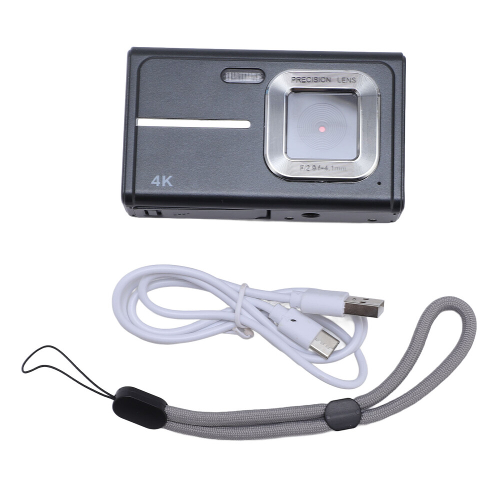() Digital Camera 1080P 48Mp 16X Zoom 2.4" Screen Compact Black/Pink 643505069884