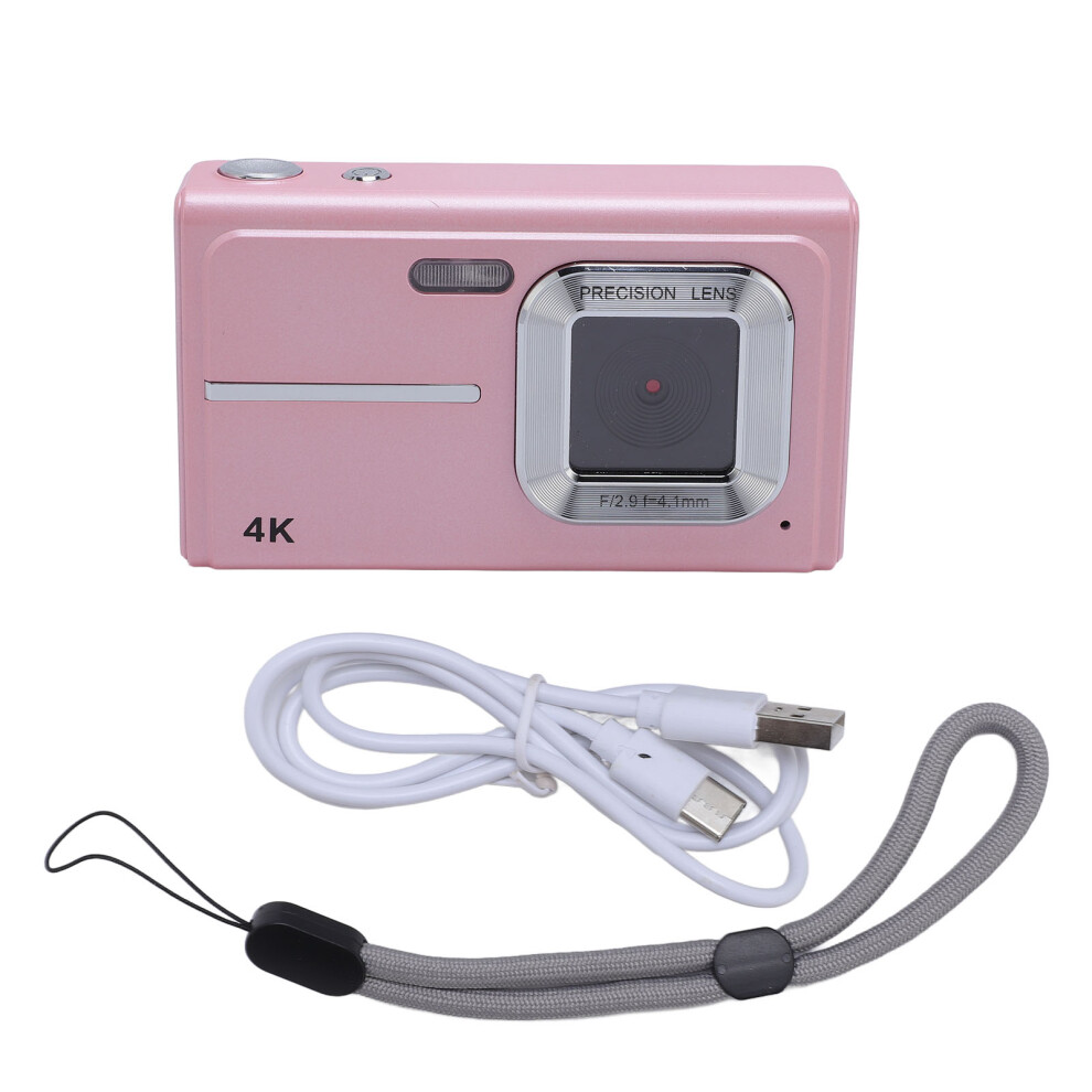 (Pink) Digital Camera 1080P 48Mp 16X Zoom 2.4" Screen Compact Pink 643505069877