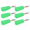 (Green) 20pcs 4mm Banana Plug Low Loss Stable Current Compact Connector Red 3