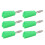 (Green) 20pcs 4mm Banana Plug Low Loss Stable Current Compact Connector Red 2