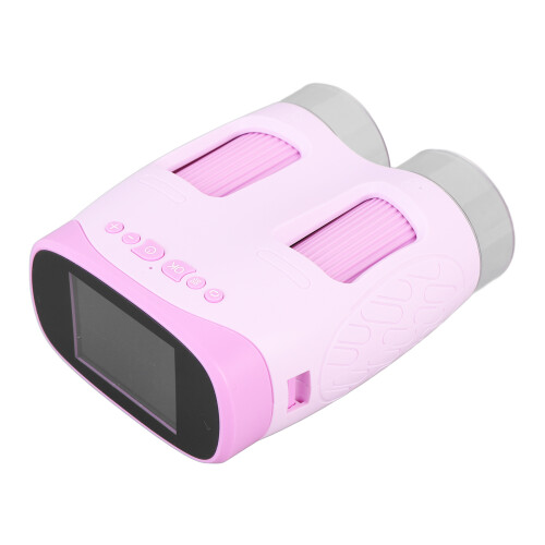 (Pink) Portable Handheld Microscope 2 Inch Screen 900mAh Battery 2