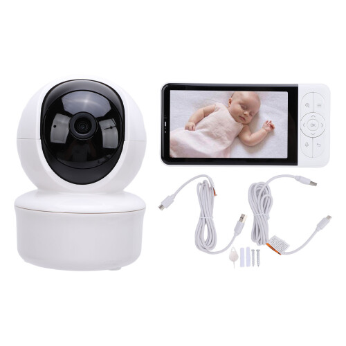5 Inch Infant Camera Two Way Talk Temp Humidity Wireless Video