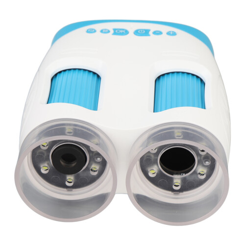(Blue) Portable Handheld Microscope 2 Inch Screen 900mAh Battery 2
