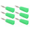 (Green) 20pcs 4mm Banana Plug Low Loss Stable Current Compact Connector Red 5