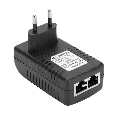 (EU) DC-48V-0,5A-Netzteil-Injector-24W-POE-Adapter-Stecker 1