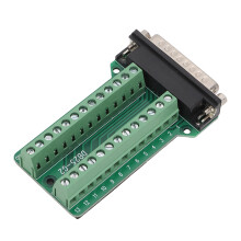 (DB25‑G2 Male Connector) 25Pin Terminal Block Connector Screw Type PCB Signal DB25-M2 Female