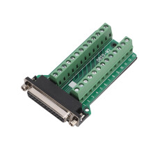 (DB25‑M2 Female Connector) 25Pin Terminal Block Connector Screw Type PCB Signal DB25-M2 Female