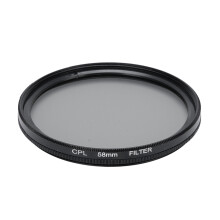 (58mm) CPL Filter 55mm Ultra Slim Multi Coated Optical Glass with Case