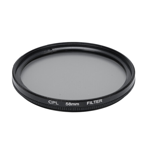 (58mm) CPL Filter 55mm Ultra Slim Multi Coated Optical Glass with Case