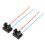 H7 Headlight Bulb Socket Red Copper Heat Resistant 3