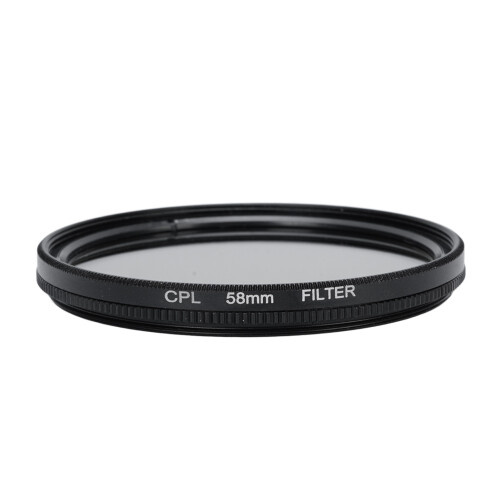 (58mm) CPL Filter 55mm Ultra Slim Multi Coated Optical Glass with Case 1