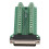(DB25-G2) 25Pin Terminal Block Connector Rivet Type PCB Signal Module DB25-G2 2