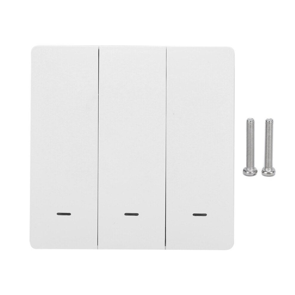(3ÂGang) Smart Wall Switch Tuya Zigbee 86 Ac 100-240V 3-Gang 604725099266