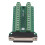 (DB25-M2) 25Pin Terminal Block Connector Rivet Type PCB Signal Module DB25-G2 2