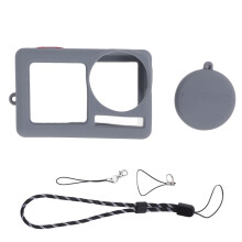 (Gray) Silicone Cover for Action 5 Pro Anti-Drop Lens Protector Gray