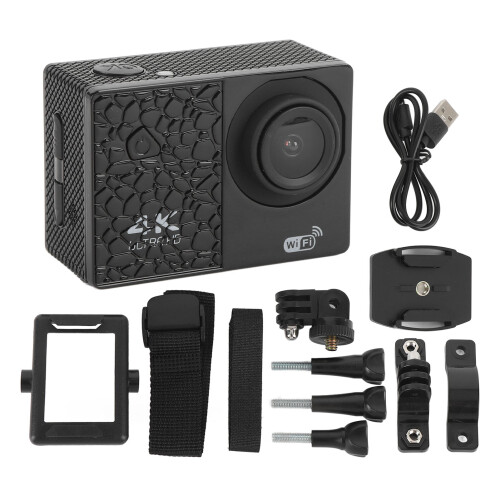 4K Camera 2.0 Inch IPS 170 Wide Angle Stabilization DV Rainproof