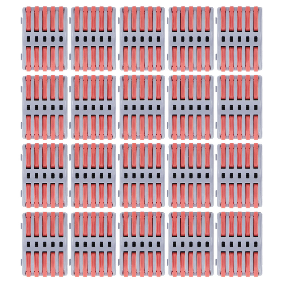 (Splâ5 5Port) 20Pcs Spl Quick Wire Splice Connector Soft Hard Cable Power 604725136831