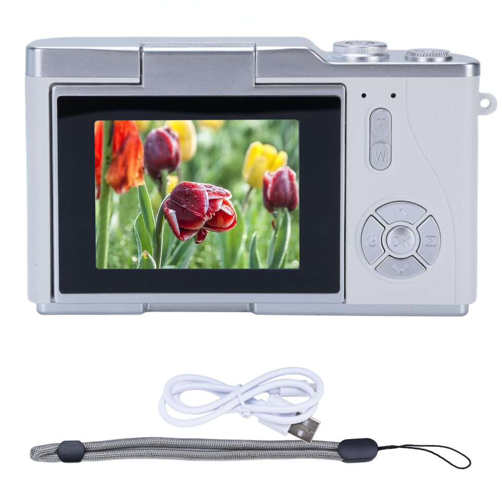 (White) Digital Camera 1080P 48Mp 2.4 Inch Hd Display 8X Zoom White 643505178227