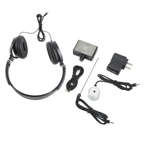 (EU Plug) Wasserrohr-Leckage-Detektor Schallverstärker Headset 1