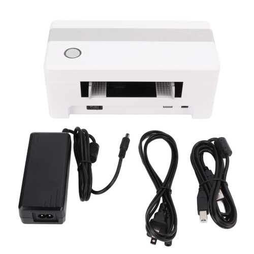 (USB US Plug) Label Printer Portable Desktop Face Sheet AC100-240V USB EU Plug