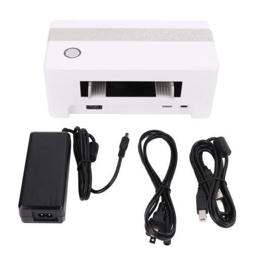 (USB, Wireless US Plug) Label Printer Portable Desktop Face Sheet AC100-240V USB EU Plug