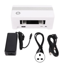 (USB, Wireless UK Plug) Label Printer Portable Desktop Face Sheet AC100-240V USB EU Plug