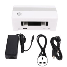 (USB UK Plug) Label Printer Portable Desktop Face Sheet AC100-240V USB EU Plug