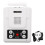 (EU Plug) 5W Wireless Intercom 80dB Adjustable Frequency White Loud Sound 1