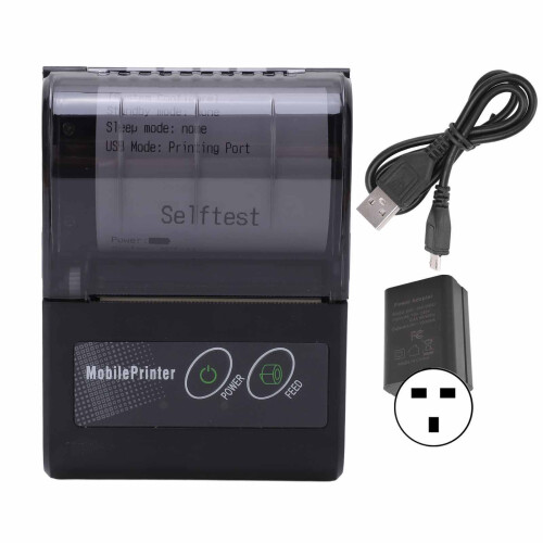 (UK Plug) Bluetooth-Thermodrucker Mini für iOS Android UK-Stecker