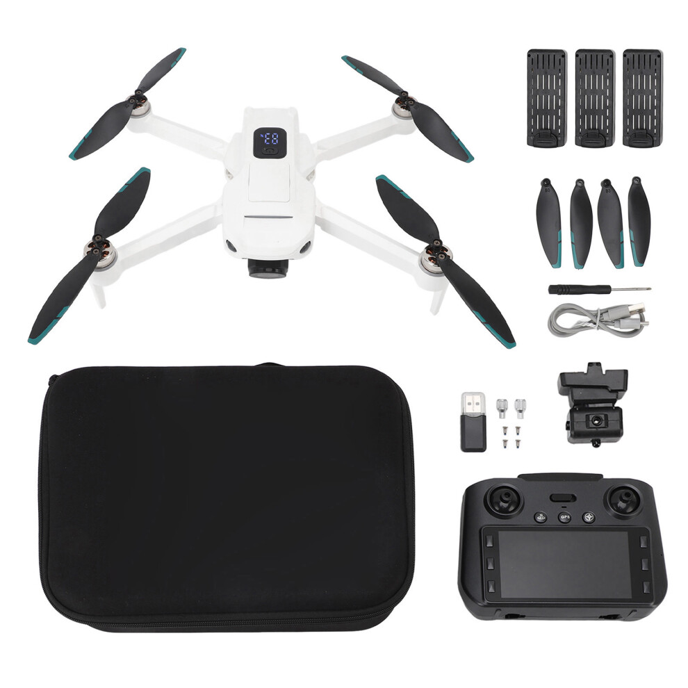 (3Pcs Battery) Dual Camera Drone App Obstacle Avoidance Wifi 5G Rc 2Pcs Battery 643505166361