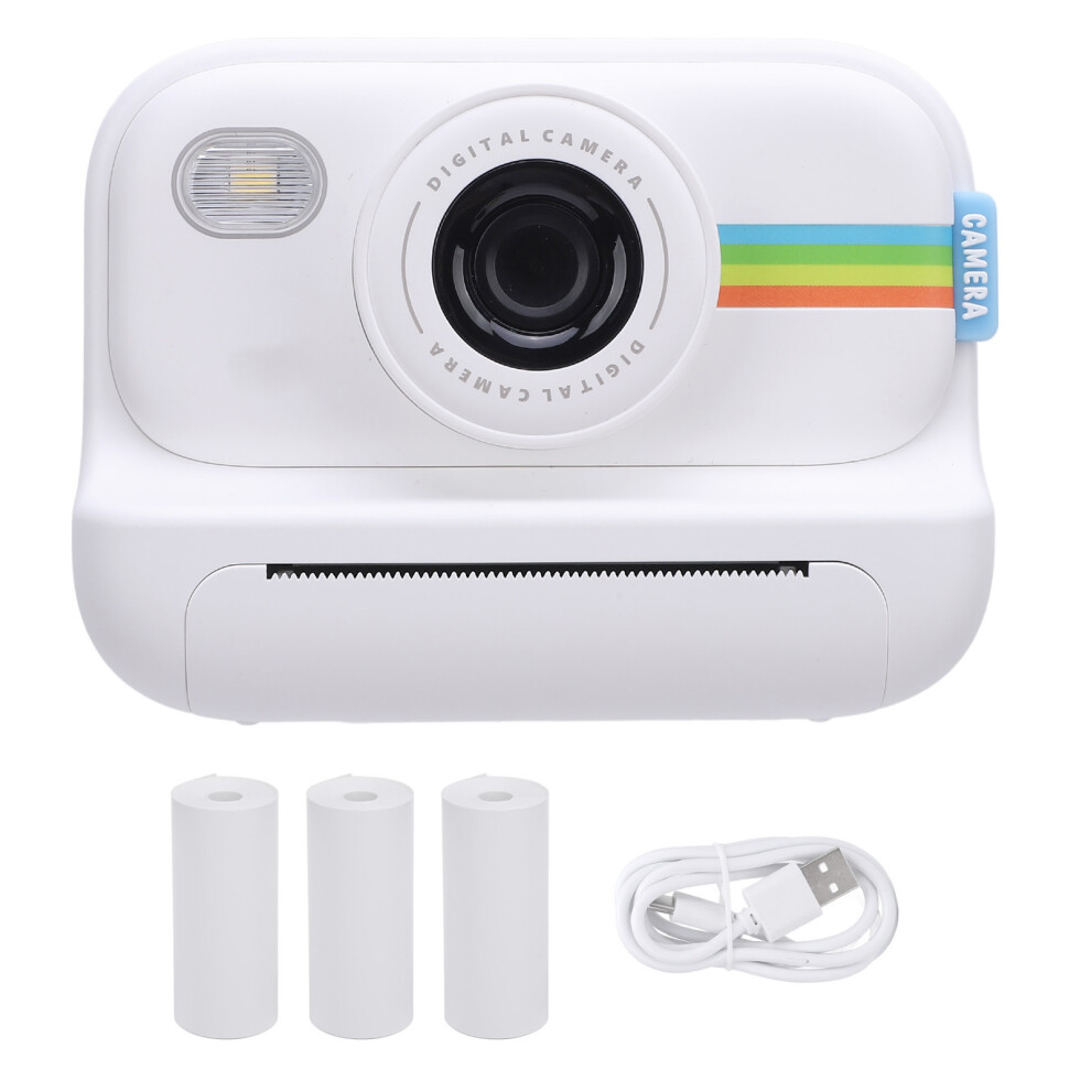 () 1080P Instant Print Camera 48Mp 2.0 Inch Ips Screen White/Black 643505070613