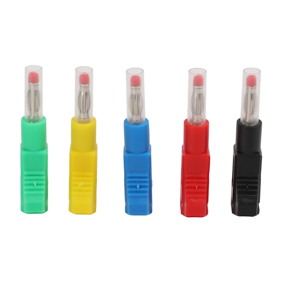 10Pcs 4Mm Retractable Banana Plug Test Leads 600V 32A 5 Color 604725095701