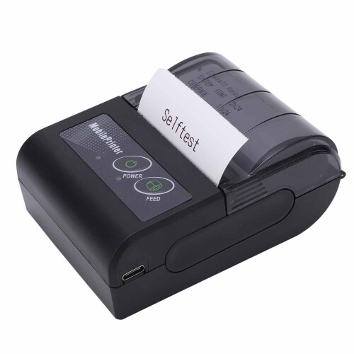(UK Plug) Bluetooth-Thermodrucker Mini für iOS Android UK-Stecker 2