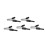 (Black) 5 Stk. Batteriesicherheitstest-Klemme leitend 5