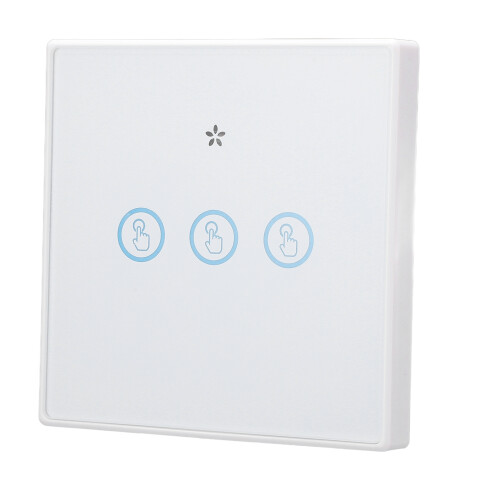 (3 Gang) Smart Wireless Touch Panel Switch 433MHz Waterproof 3 Gang 1