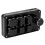 (Matte Black + Glossy Black) Mechanical Keyboard 6 Key Mini Gaming Programmable Knob Matte Black 5