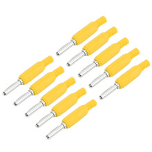 (Yellow) 10 Stk 4mm Messing-Banana-Stecker Grün