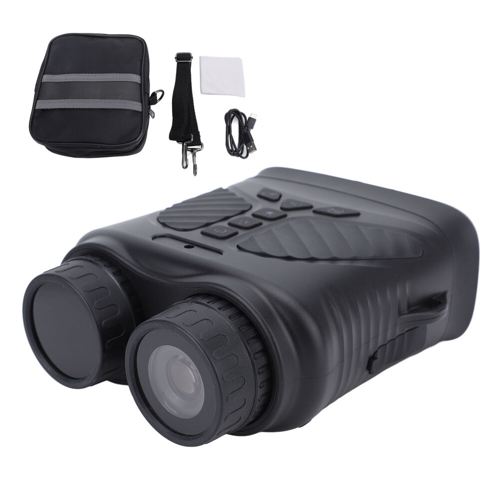 (Black) Digital Binoculars 3 Inch Ips 2.5K Uhd 8X Zoom Rechargeable Black 643505166699
