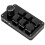 (Matte Black + Glossy Black) Mechanical Keyboard 6 Key Mini Gaming Programmable Knob Matte Black 3