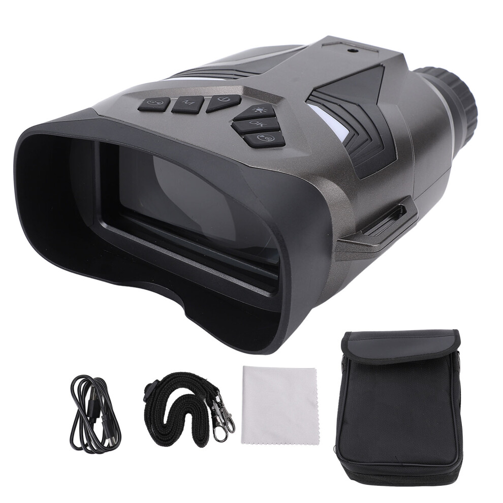 (Grey) Digital Binoculars 4K 48Mp 8X Zoom 3In Screen Rechargeable Grey 643505166736