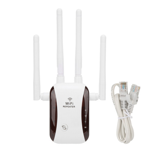 (EU Plug) WiFi-Repeater 300Mbps 4 Antennen EU