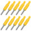 (Yellow) 10 Stk 4mm Messing-Banana-Stecker Grün 4