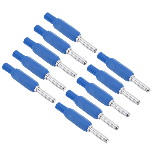 (Blue) 10 Stk 4mm Messing-Banana-Stecker Grün 2